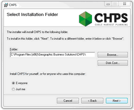 Select Installation Folder